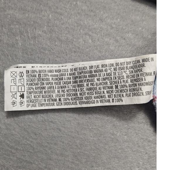 Forever 21 Tank Women's Small Baby Blue Red Stripe baseball flowy EUC - Picture 6 of 10